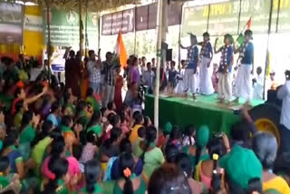 amaravathi farmers protest in tulluru