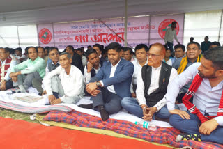 AASU ,AASU 30 Hours Hunger Strike Over at Dhemaji,আছুৰ 30 ঘন্টীয়া গণ অনশনৰ সামৰণি