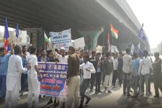 Dalit organizations protest in panipat