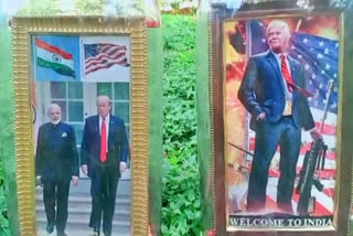 Bottle basavaraj, Bottle Basavaraju greeted US President Trump, Bottle Basavaraju greeted US President Trump differently, ಬಾಟಲ್ ಬಸವರಾಜು, ಅಮೆರಿಕ ಅಧ್ಯಕ್ಷ ಟ್ರಂಪ್ ಅವರನ್ನು ಸ್ವಾಗತಿಸಿದ ಬಾಟಲ್ ಬಸವರಾಜು, ವಿಭಿನ್ನವಾಗಿ ಅಮೆರಿಕ ಅಧ್ಯಕ್ಷ ಟ್ರಂಪ್ ಅವರನ್ನು ಸ್ವಾಗತಿಸಿದ ಬಾಟಲ್ ಬಸವರಾಜು,