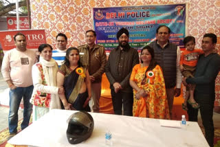 Eye and health check up camp premises in Preet Vihar police station delhi