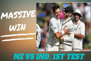 بھارت کو شکست کا سامنا، نیوزی لینڈ کی 100 ویں جیت