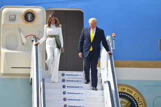 US president arrives in Ahmedabad