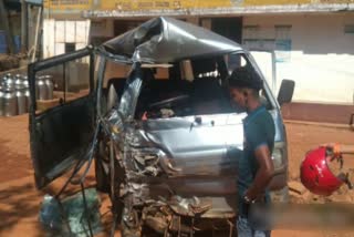 lorry and car accident in mangalore