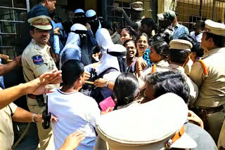 DIET STUDENTS PROTEST AGAINST MARKET IN COLLEGE GROUND