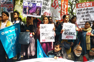 CPI protest against trump's tour