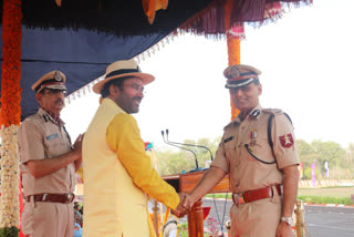 Parade organized by CISF trainees in Tamil Nadu CISF centre