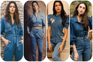 ಡೆನಿಮ್​ ಫ್ಯಾಶನ್​ ಲುಕ್​,Denim fashion look