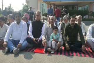 protest at Hooda panipat