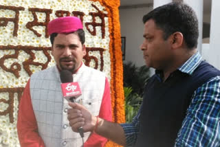 aap mla sanjeev jha take oath in maithili