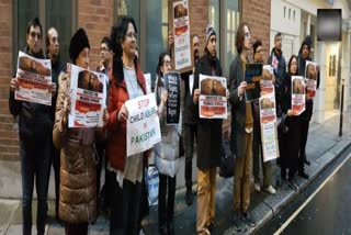 Members of Indian diaspora protest outside United Nations office in London