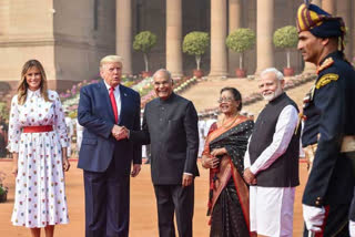 america president trump visit rajbhavan in india