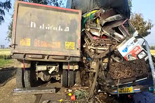 One dead one injured in truck collision