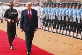 trump at rashtrapati bhavan