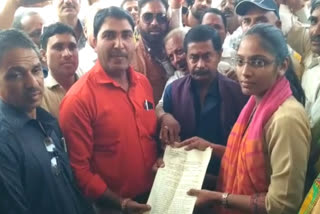 BJP workers submitted memorandum