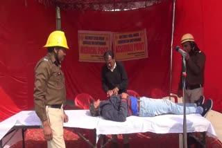 District level mock drill done in kaithal