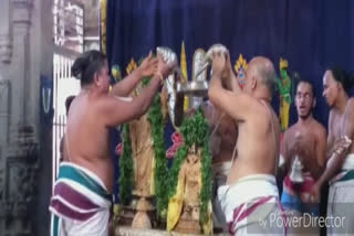 completed parveta festival in ahobilam temple