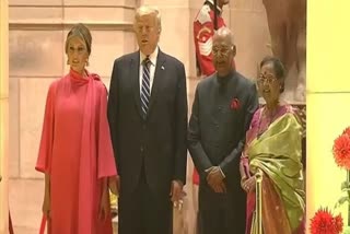 DonaldTrump- Dinner banquet hosted by President Ram Nath Kovind at Rashtrapati Bhawan