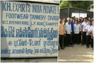 Ranipet Private company employees protest