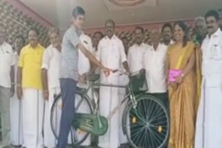 mla give free cycle for school students