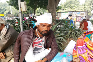 Wounded waiting for relatives in GTB hospital