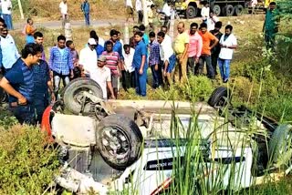 car accident at tallada at khammam