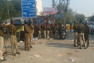 Demonstration ends in Khureji Khas