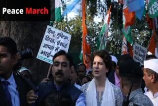 Congress takes out peace march