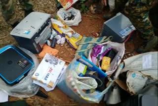 Naxalites dump found in the forests of Dantewada