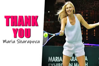 breaking Maria Sharapova said goodbye to tennis