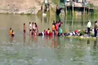 Rajastan.. 24 people  died  as bus falls into river