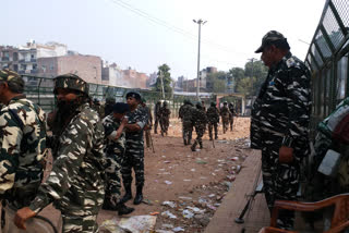 cisf and ssb and crpf deployed in north east delhi