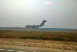 Globemaster landed -china-wuhan-