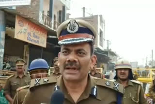 IG praveen kumar at loni border for security purpose in ghaziabad