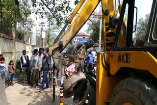 Remove encroachment campaign in Hazaribagh