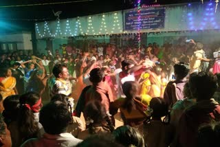 During school function god dance