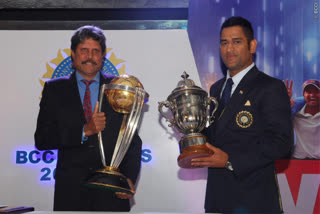 Kapil Dev and MS Dhoni Playing T20 World Cup,ಟೀಂ ಇಂಡಿಯಾದ ಮಾಜಿ ನಾಯಕ ಮಹೇಂದ್ರ ಸಿಂಗ್ ಧೋನಿ