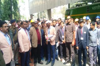 Hajipur railway general manager inspected Gomo station in dhanbad