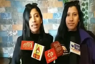 nungshi and tashi malik in mussoorie news , मसूरी पहुंची नुंग्शी और ताशी