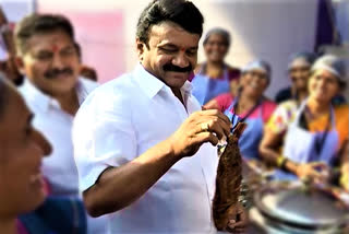 minister talasani srinivas yadav launch fish food festival at ntr stadium