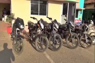 Police recovered five stolen bikes in Korba