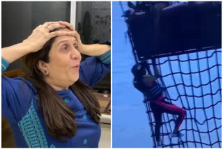 Amruta Khanvilkar in Khataro ke Khiladi 10, Amruta Khanvilkar's Mother Reaction on her stunt, Amruta Khanvilkar nes, अमृता खानविलकरचा चित्तथरारक स्टंट, अमृता खानविलकर न्यूज, Khataro ke Khiladi 10 news