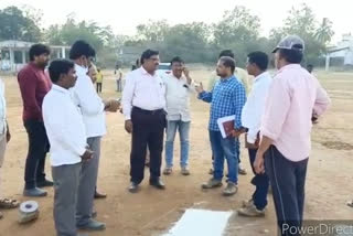 Arrangements by officials for the KTR tour at illandu badradri district