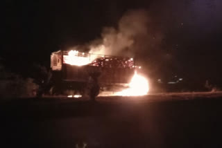 Truck fire