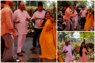 ex minister ayyannapathrudu dance his second son marriageex minister ayyannapathrudu dance his second son marriage