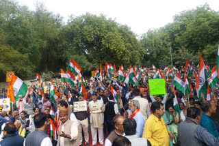 shanti march at jantar mantar for delhi violence martyrs