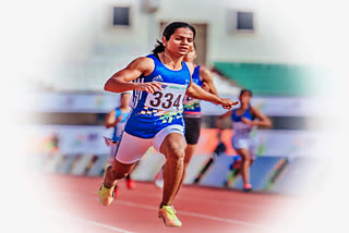 Dutee chand won gold in Khelo India University Games