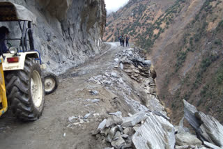 road block in chamba