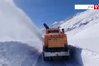 road clearance continuous at zojila on war footing basis