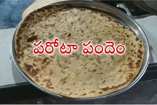 india's largest paratha in tapasya junction of rohtak